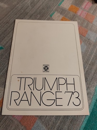 Triumph range prospekt 1973 - triumph,