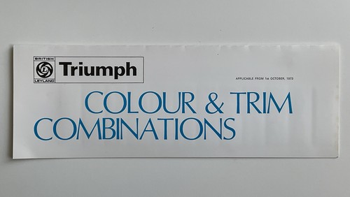 Triumph colour trim - &,