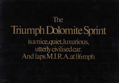 Triumph dolomite sprint - triumph,