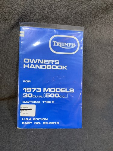 Triumph besitzerhandbuch t100r - besitzerhandbuch,