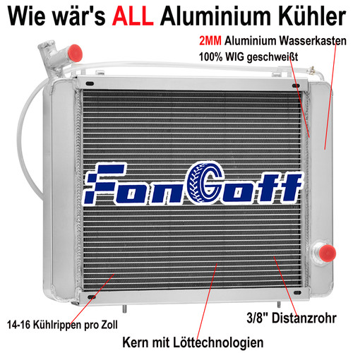 Row aluminium kühler für - row,